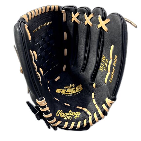 Rawlings RSB SS13W 13" Softball Glove RHT Basket-Web Leather Palm ZeroShock - Picture 1 of 10